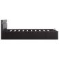 Preview: Bett mit Bettkasten Hydraulisch LED Kunstleder 120x200 cm