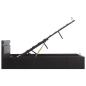 Preview: Bett mit Bettkasten Hydraulisch LED Kunstleder 120x200 cm