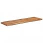 Preview: Tischplatte 110x40x2,5cm Rechteckig Massivholz Akazie Baumkante