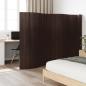 Preview: ARDEBO.de - Paravent Dunkelbraun 165x800 cm Bambus