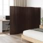 Preview: ARDEBO.de - Paravent Dunkelbraun 165x600 cm Bambus