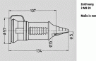 Preview: Mennekes (10843) Schuko-Kupplung, blau