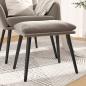 Preview: ARDEBO.de - Fußhocker Hellgrau 45x29,5x35 cm Samt