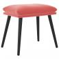 Preview: Fußhocker Rosa 45x29,5x35 cm Samt