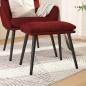 Preview: ARDEBO.de - Fußhocker Weinrot 45x29,5x35 cm Stoff
