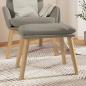 Preview: ARDEBO.de - Fußhocker Hellgrau 45x29,5x35 cm Samt