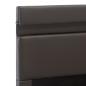 Preview: Bett mit Bettkasten Hydraulisch LED Grau Kunstleder 160x200 cm 