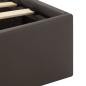 Preview: Bett mit Bettkasten Hydraulisch LED Grau Kunstleder 160x200 cm 