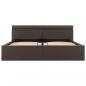 Preview: Bett mit Bettkasten Hydraulisch LED Grau Kunstleder 160x200 cm 
