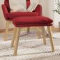 Preview: ARDEBO.de - Fußhocker Weinrot 45x29,5x35 cm Samt