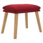 Preview: Fußhocker Weinrot 45x29,5x35 cm Samt