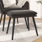 Preview: ARDEBO.de - Fußhocker Dunkelgrau 45x29,5x35 cm Samt