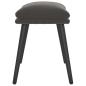 Preview: Fußhocker Dunkelgrau 45x29,5x35 cm Samt