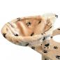 Preview: Katzen-Kratzbaum Sisal 150 cm Beige mit Pfoten-Aufdruck