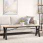 Preview: ARDEBO.de - Couchtisch-Gestell in Y-Form 140x30x43 cm Gusseisen