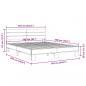 Preview: Bettgestell Grau Sonoma 160x200 cm Holzwerkstoff und Metall
