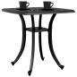 Preview: Gartentisch Schwarz 53x53x53 cm Aluminiumguss