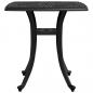 Preview: Gartentisch Schwarz 53x53x53 cm Aluminiumguss