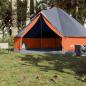 Preview: Tipi-Familienzelt 8 Personen Grau und Orange Wasserdicht