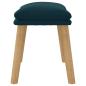 Preview: Fußhocker Blau 45x29,5x35 cm Samt