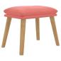 Preview: Fußhocker Rosa 45x29,5x35 cm Samt
