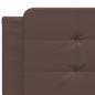 Preview: Bett mit Matratze Braun 200x200 cm Kunstleder