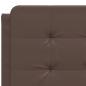 Preview: Bett mit Matratze Braun 140x190 cm Kunstleder