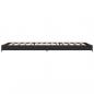 Preview: Bettgestell Schwarz 90x190 cm Holzwerkstoff und Metall