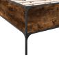 Preview: Bettgestell Räuchereiche 160x200 cm Holzwerkstoff und Metall