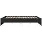 Preview: Bettgestell Schwarz 200x200 cm Holzwerkstoff und Metall