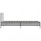 Preview: Bettgestell Grau Sonoma 90x200 cm Holzwerkstoff und Metall