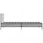 Preview: Bettgestell Grau Sonoma 75x190 cm Holzwerkstoff und Metall