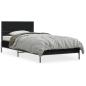 Preview: Bettgestell Schwarz 75x190 cm Holzwerkstoff und Metall