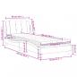 Preview: Bett mit Matratze Braun 90x200 cm Kunstleder
