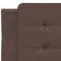 Preview: Bett mit Matratze Braun 90x200 cm Kunstleder