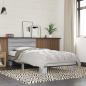 Preview: Bettgestell Grau Sonoma 100x200 cm Holzwerkstoff und Metall