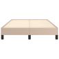 Preview: Bettgestell Cappuccino-Braun 120x190 cm Kunstleder