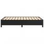 Preview: Bettgestell Schwarz 120x190 cm Kunstleder