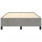 Preview: Bettgestell Hellgrau 120x190 cm Samt