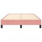 Preview: Bettgestell Rosa 120x190 cm Samt