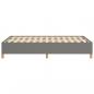 Preview: Bettgestell Dunkelgrau 120x190 cm Stoff