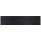 Preview: Teppich Rechteckig Schwarz 70x300 cm Bambus