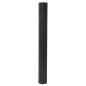 Preview: Teppich Rechteckig Schwarz 70x300 cm Bambus