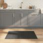 Preview: ARDEBO.de - Teppich Rechteckig Grau 70x100 cm Bambus