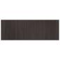 Preview: Teppich Rechteckig Dunkelbraun 70x200 cm Bambus