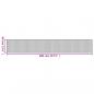 Preview: Teppich Rechteckig Hell Natur 60x400 cm Bambus