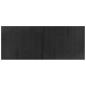Preview: Teppich Rechteckig Grau 80x200 cm Bambus