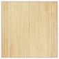 Preview: Teppich Quadratisch Hell Natur 100x100 cm Bambus