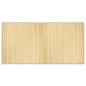 Preview: Teppich Rechteckig Hell Natur 100x200 cm Bambus