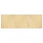 Preview: Teppich Rechteckig Hell Natur 100x300 cm Bambus